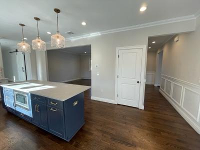 Kitchen and family room expansion with open concept design in Montvale NJ by Pangione Developers