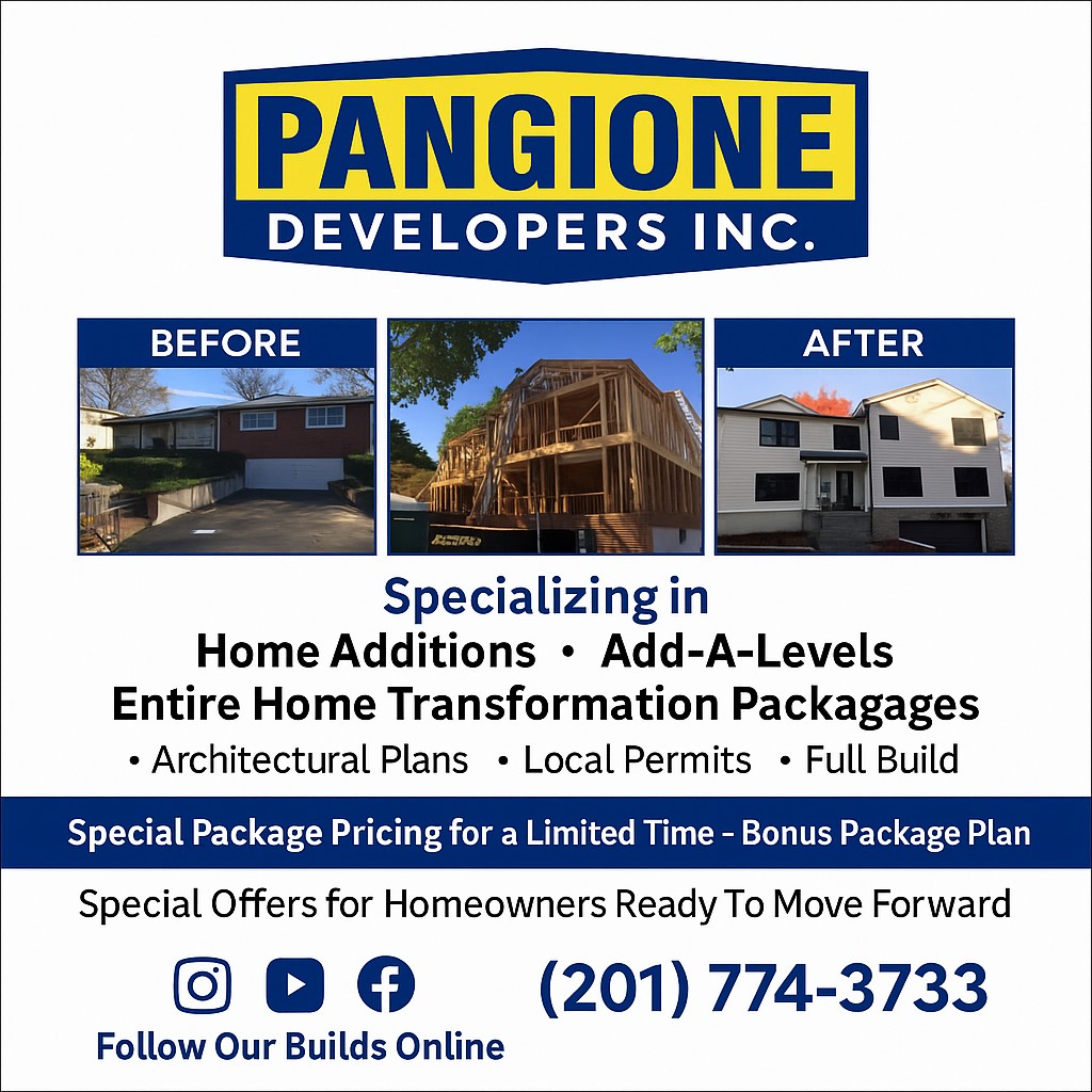 Add-A-Level primary suite and open-concept expansion in Ridgewood NJ by Pangione Developers