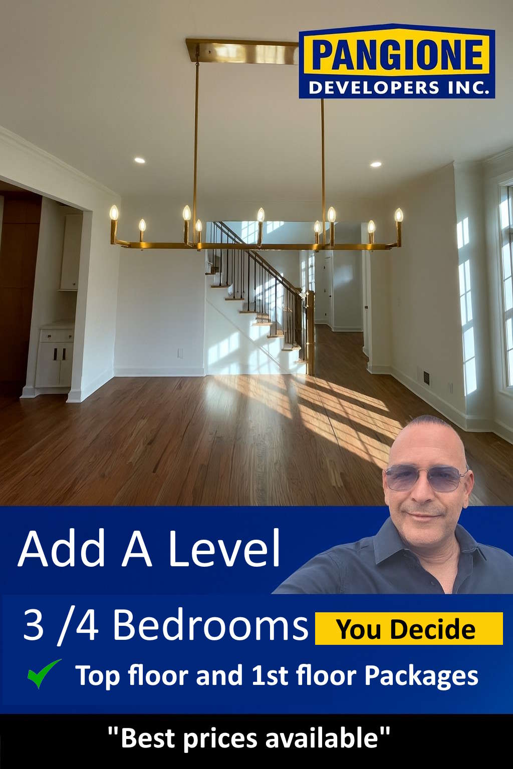 Add-a-level remodeling project in Westwood NJ