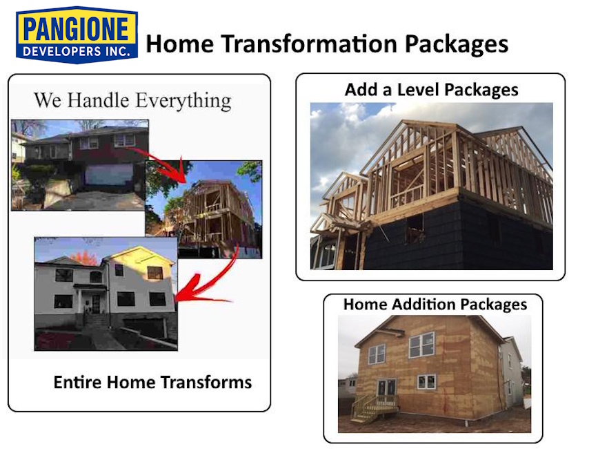 Exterior home addition in Wyckoff NJ by Pangione Developers Inc.