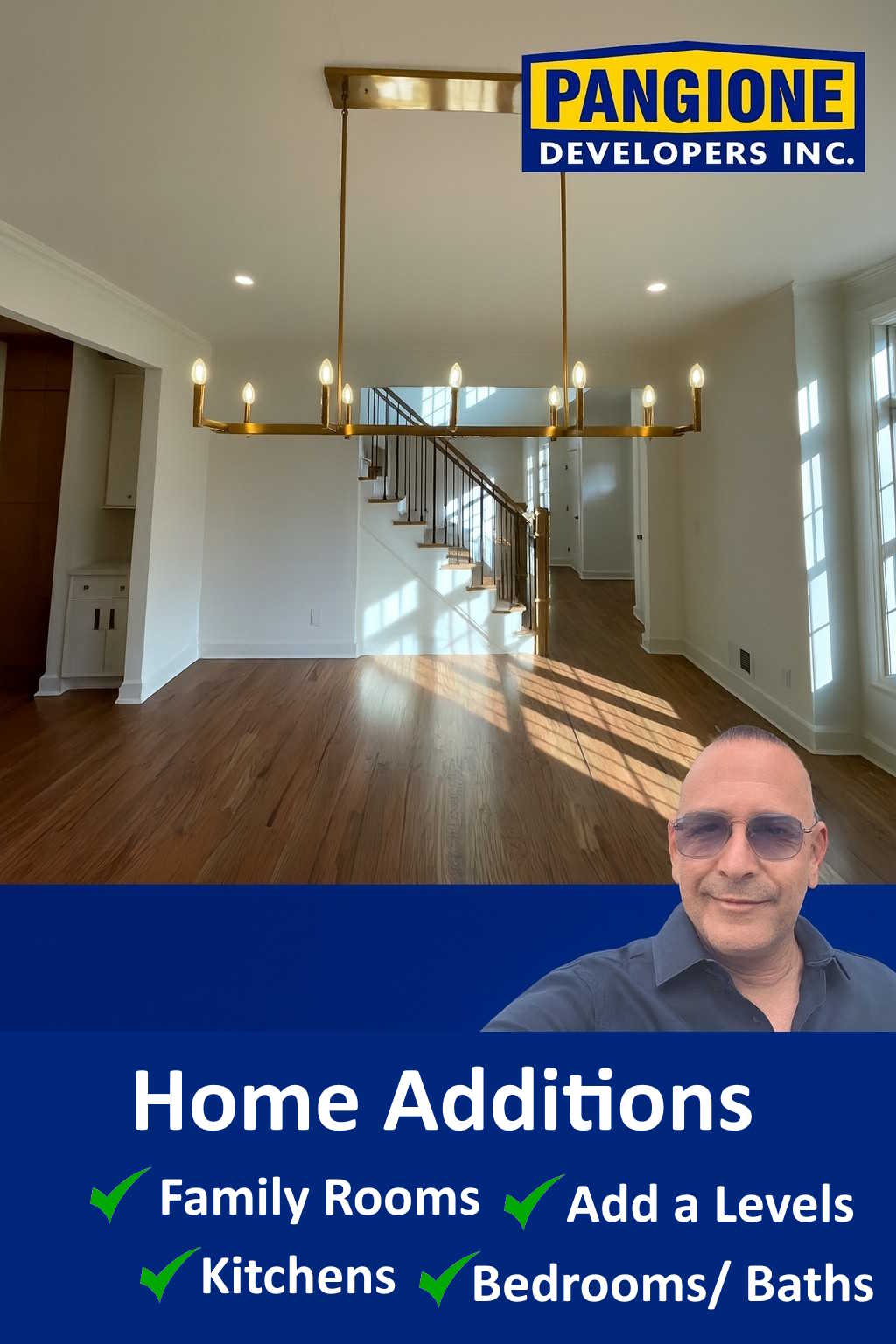 Add-a-level home addition in Cliffside Park NJ by Pangione Developers Inc.