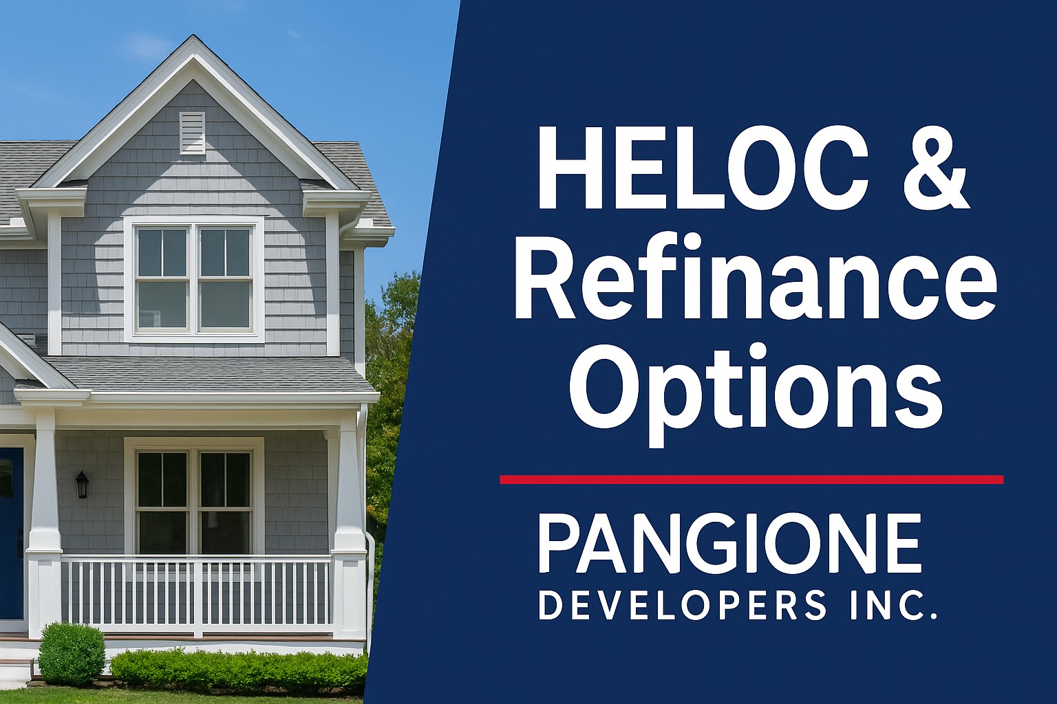 HELOC and refinance remodeling options in Bergen County NJ by Pangione Developers Inc.
